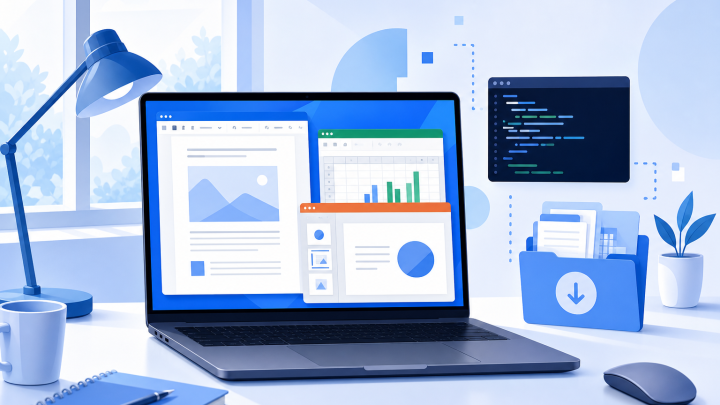 Linux 桌面电脑上安装办公软件的示意图